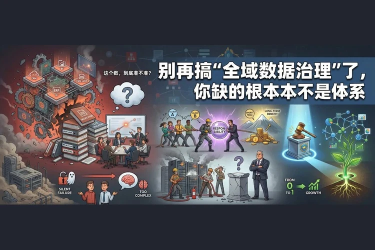 别再搞「全域数据治理」了，你缺的根本不是体系